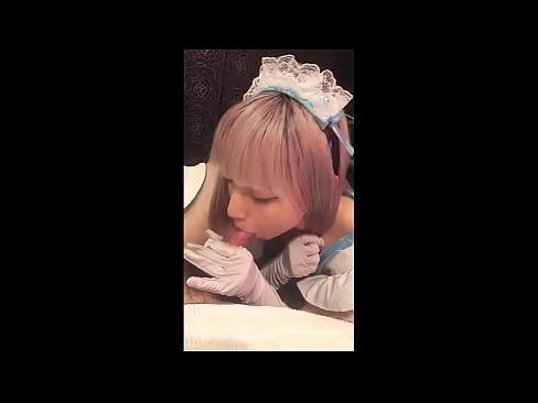 ❤️ جاپاني بت [میوکا]، د فرانسوي نوکرۍ جامې، لومړۍ برخه، بلو جاب او د لوشن سره ټوکر ❌❤